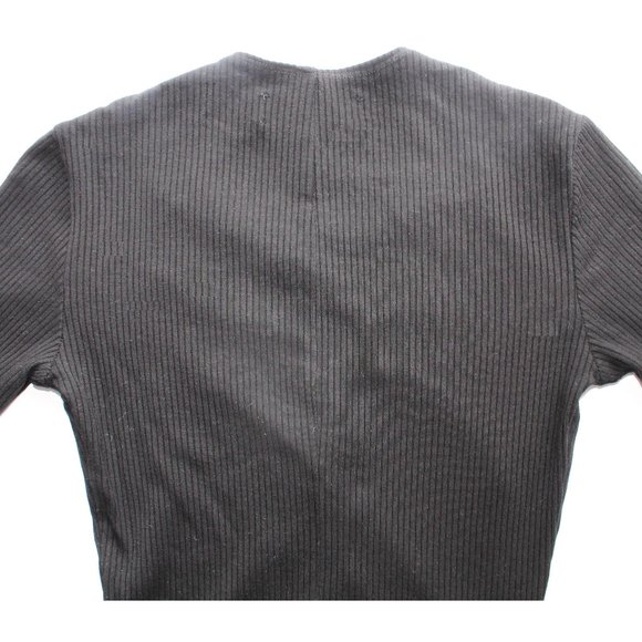 Reformation Chrissi Jumpsuit / Size 2 / Black Lace-Up Fitted Ribbed - Picture 7 of 10